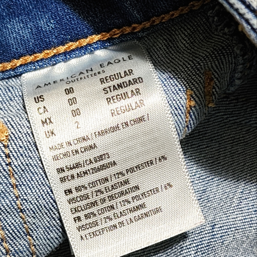 American Eagle Outfitters Hi-Rise Jeans Mini skirt - Picture 6 of 8